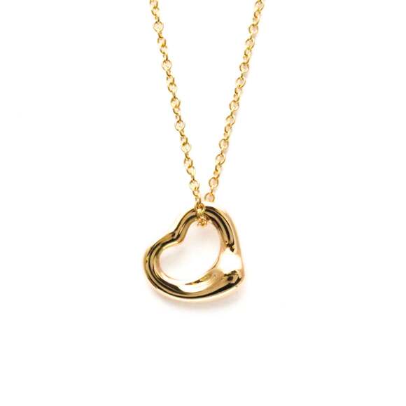 TIFFANY Jewelry - Tiffany Open Heart Pink Gold (18K) No Stone Women,Men Fashion Pendant Necklac...